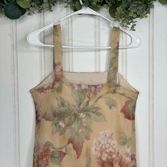 Vintage Sheer Floral 2 Piece Set Dress Cardigan Cottagecore Y2K Fairy size 10 - Picture 8 of 14